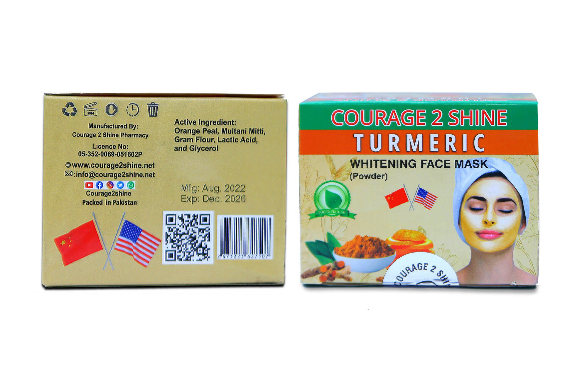 Whitening face mask (powder)