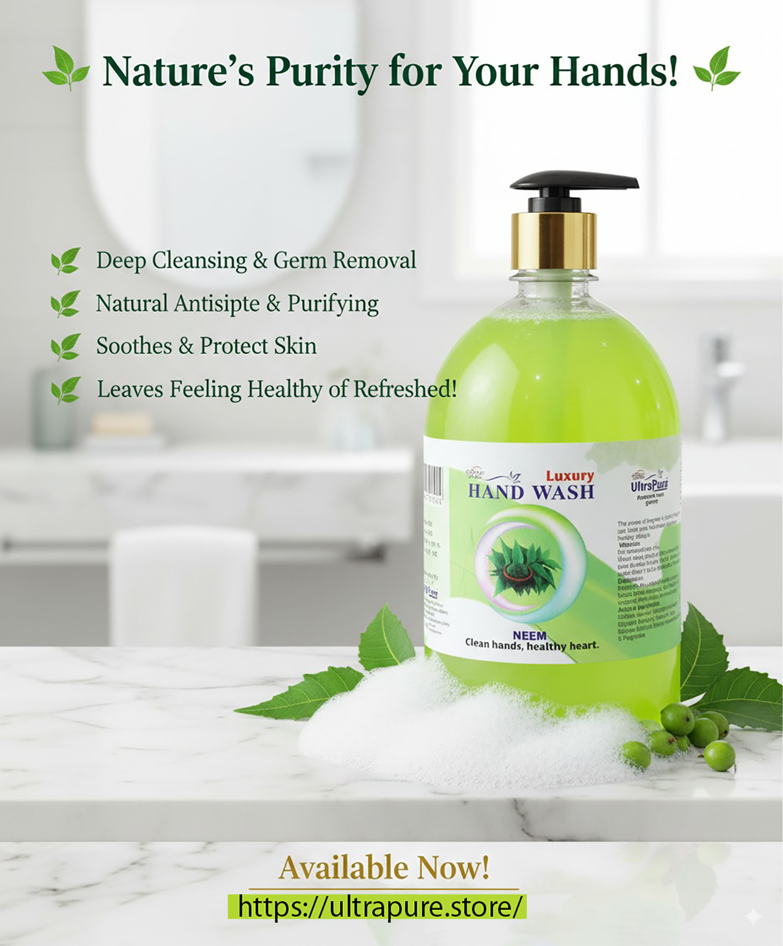 Hand Wash Luxury 500ml - Image 3