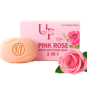 Pink Rose Scrub Whitening Soap 120gm