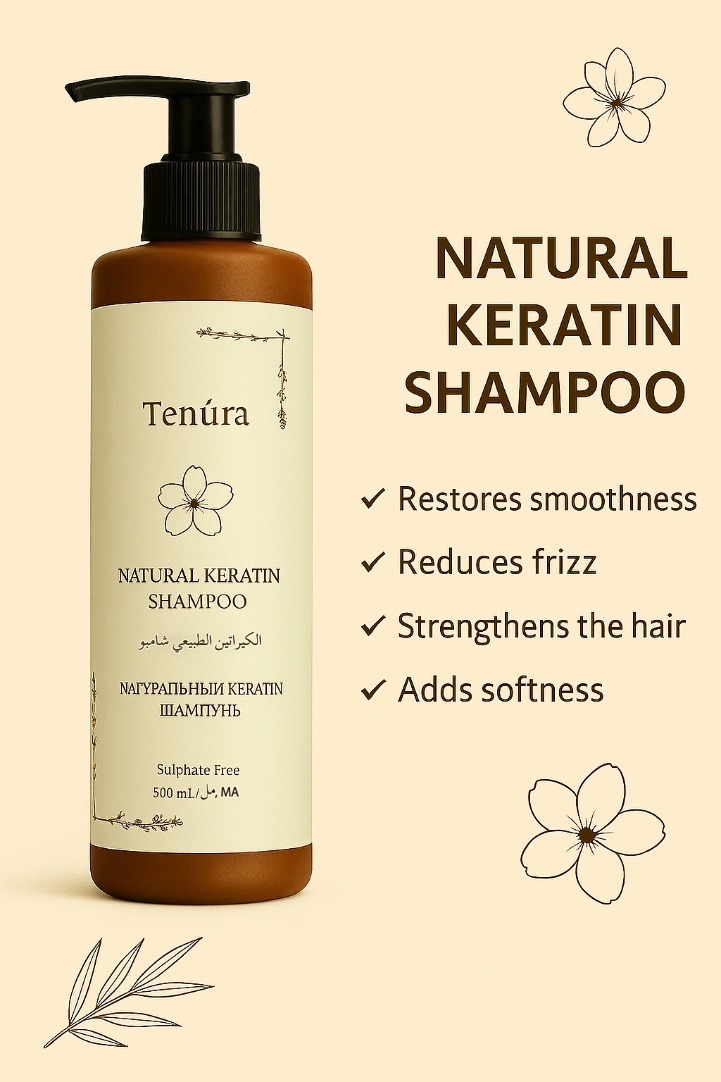 Tenúra Premium Sulphate-Free Shampoo – 400ml | 4 Hair Care Variants - Image 2